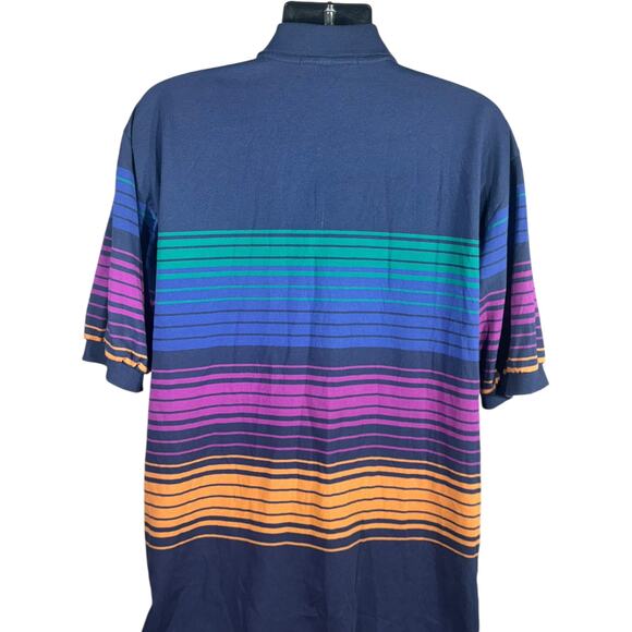 Knights Of The Round Table Striped Short Sleeve Polo - Picture 6 of 7